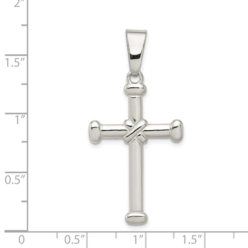 Sterlingsilber Poliert Kreuz Anhänger