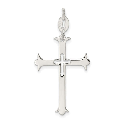 Sterlingsilber Poliert Kreuz Anhänger