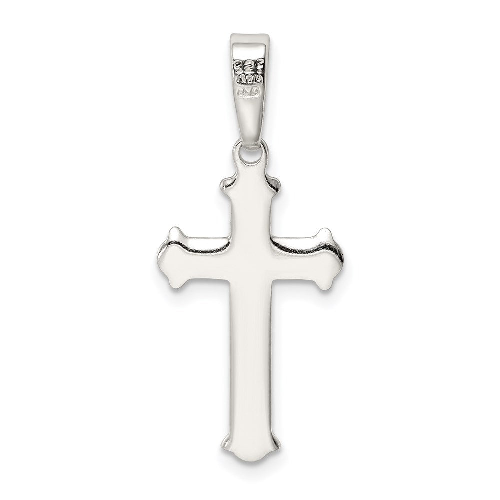Sterlingsilber Poliert Kreuz Anhänger