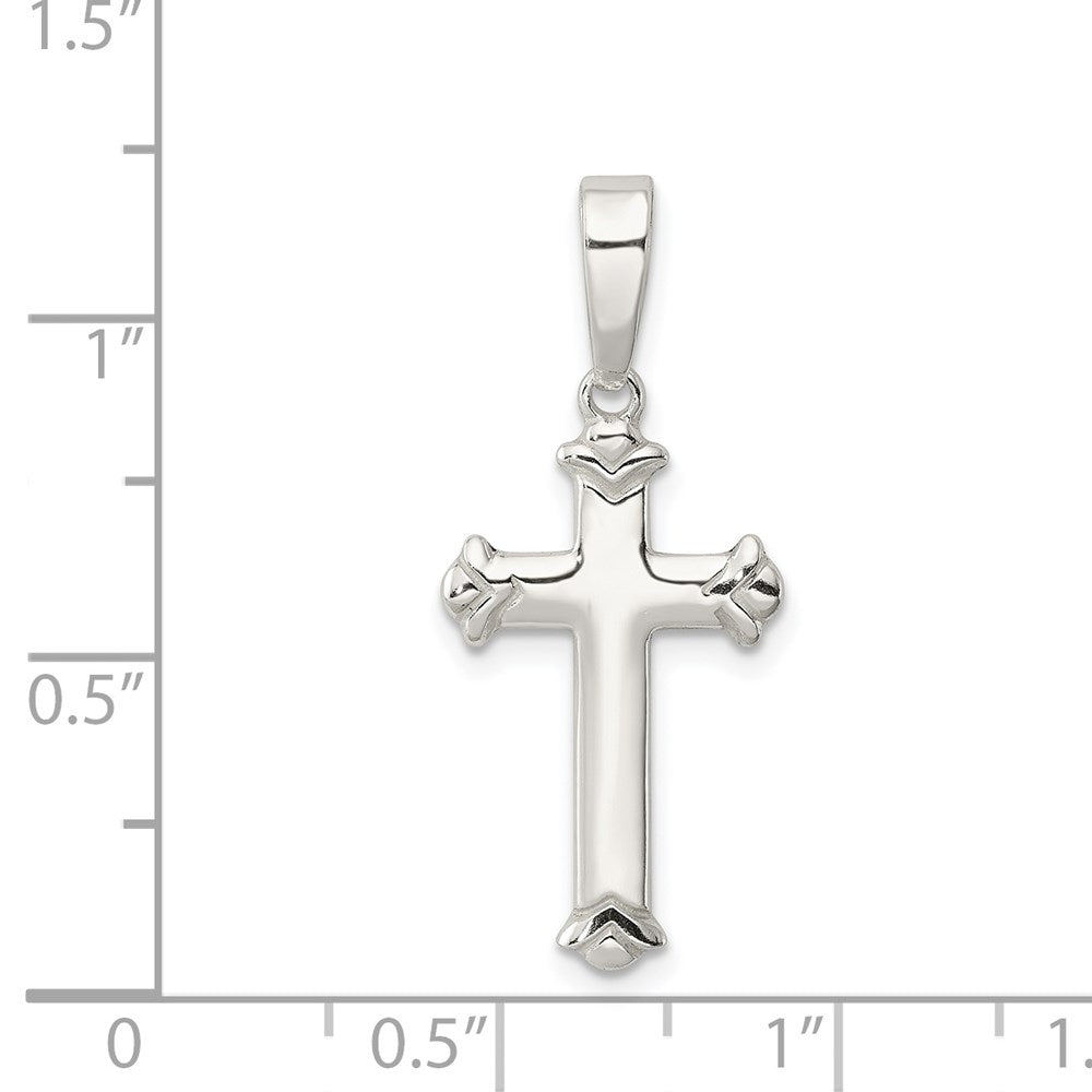 Sterlingsilber Poliert Kreuz Anhänger