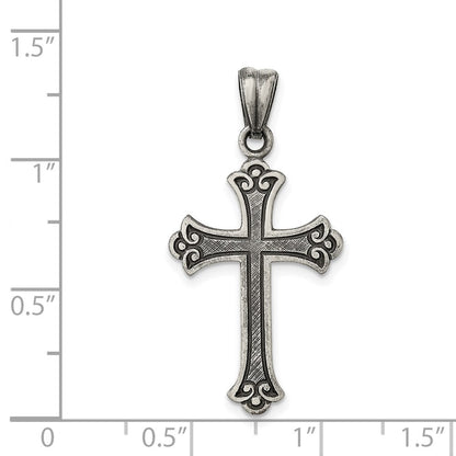 Sterlingsilber Antikisiert Kreuz Anhänger
