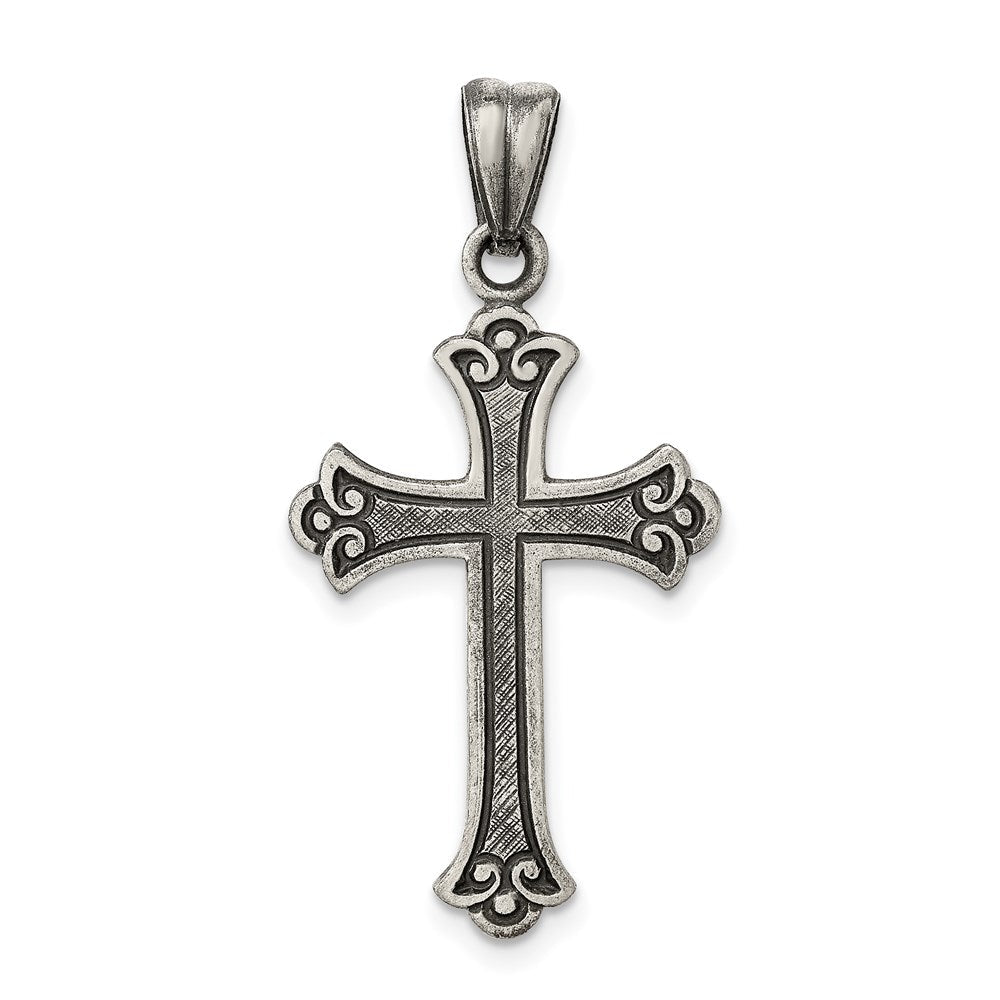 Sterlingsilber Antikisiert Kreuz Anhänger