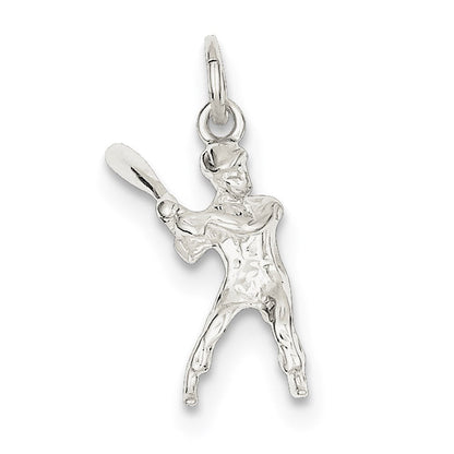 Sterlingsilber Baseball Batter Charm