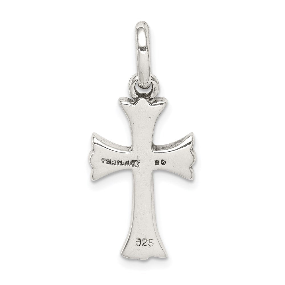 Sterlingsilber Antikisiert Kreuz Anhänger