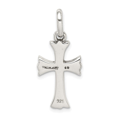Sterlingsilber Antikisiert Kreuz Anhänger