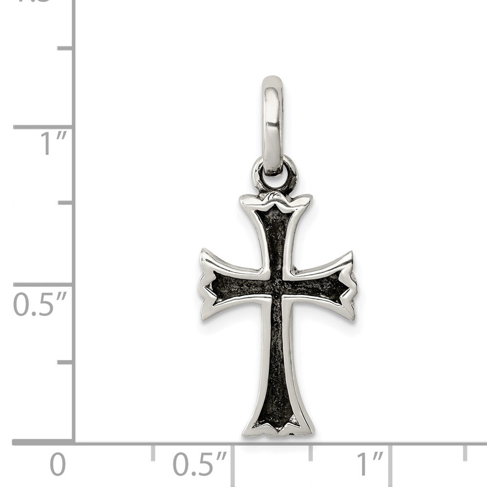 Sterlingsilber Antikisiert Kreuz Anhänger