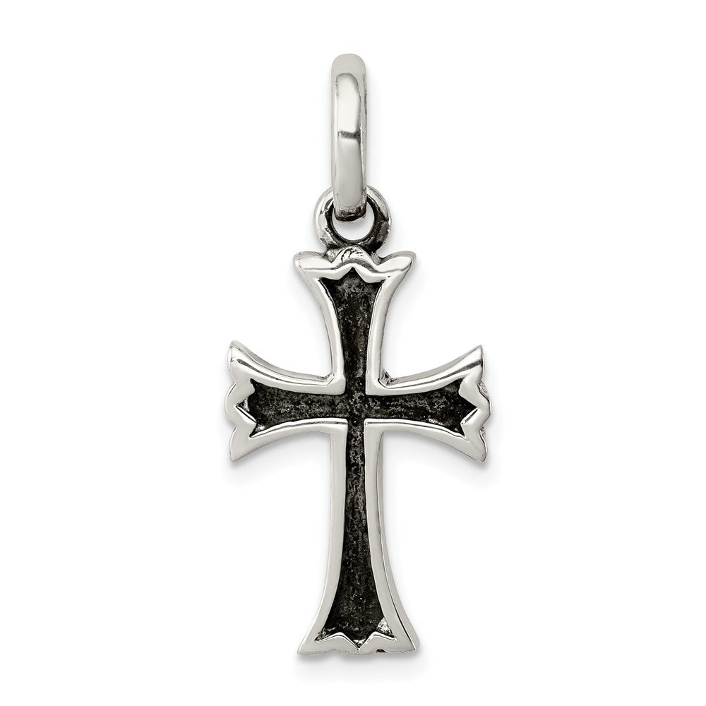 Sterlingsilber Antikisiert Kreuz Anhänger