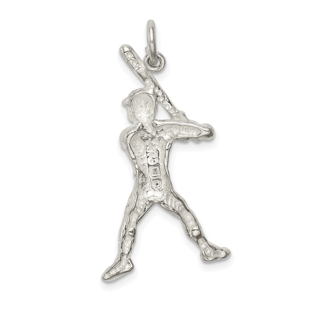 Sterlingsilber Baseball Batter Charm