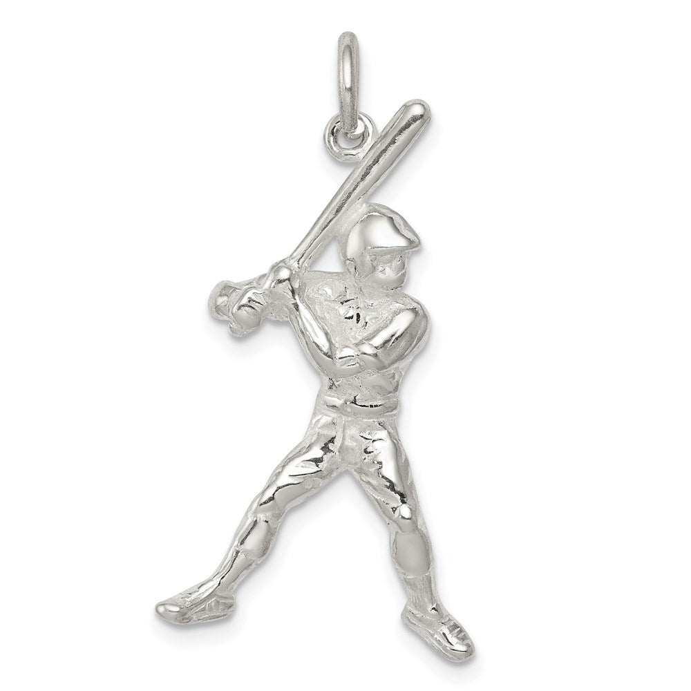 Sterlingsilber Baseball Batter Charm