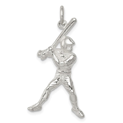 Sterlingsilber Baseball Batter Charm