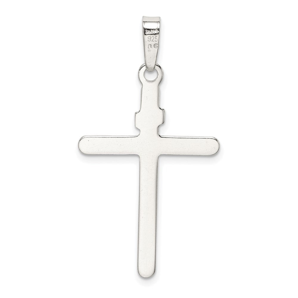 Sterlingsilber Poliert Inri Kreuz Anhänger