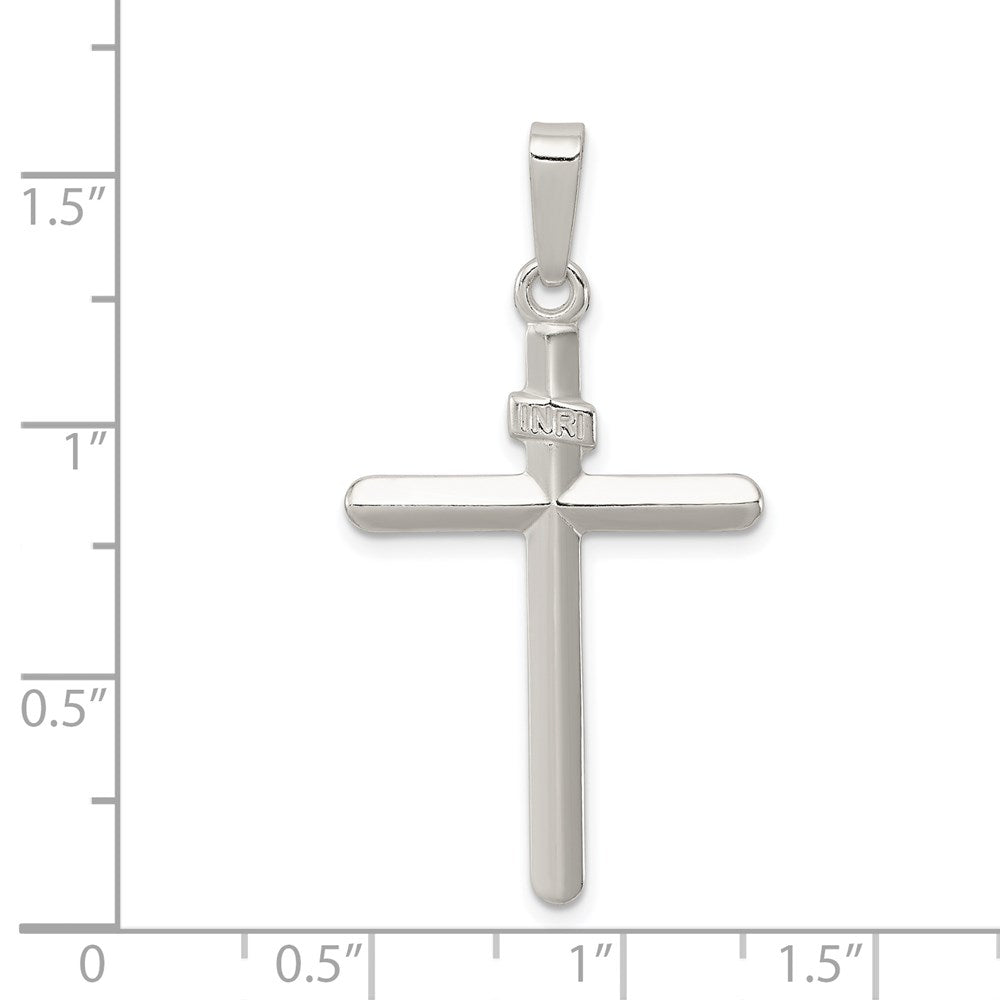 Sterlingsilber Poliert Inri Kreuz Anhänger
