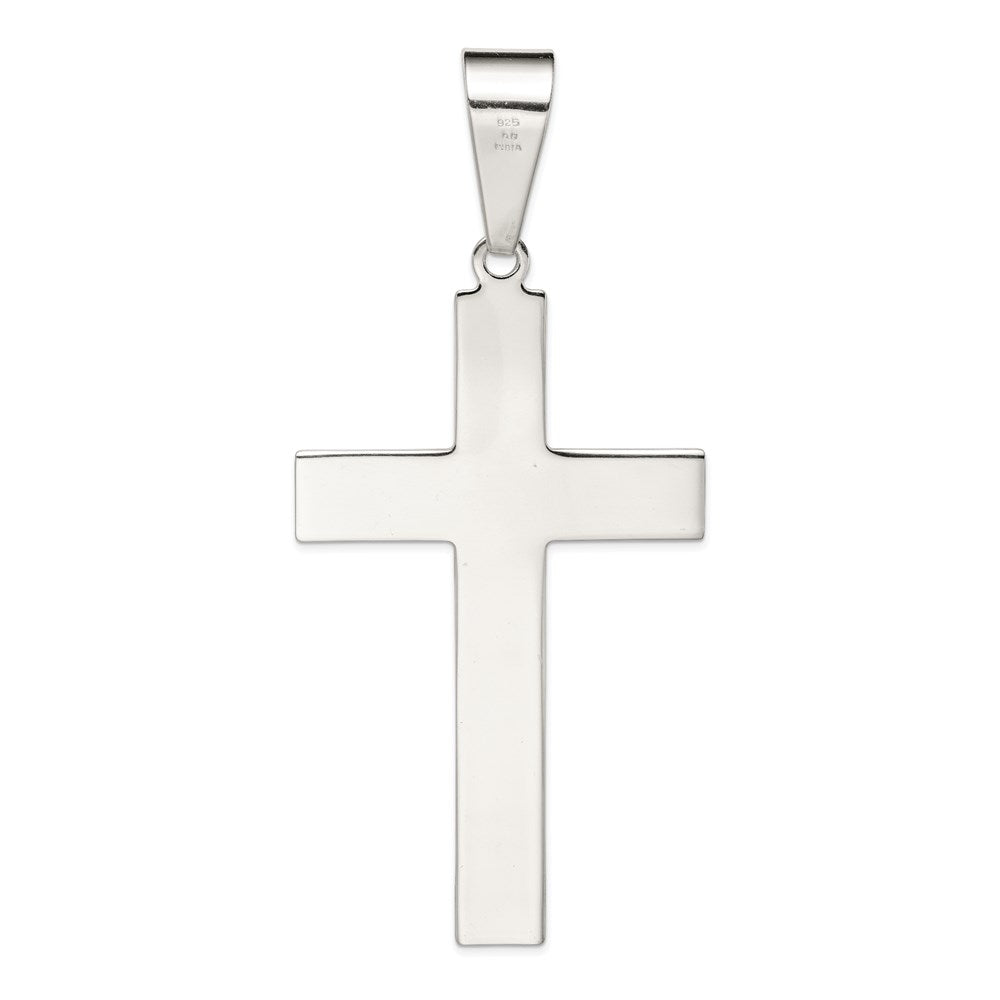 Sterlingsilber Poliert Kreuz Anhänger