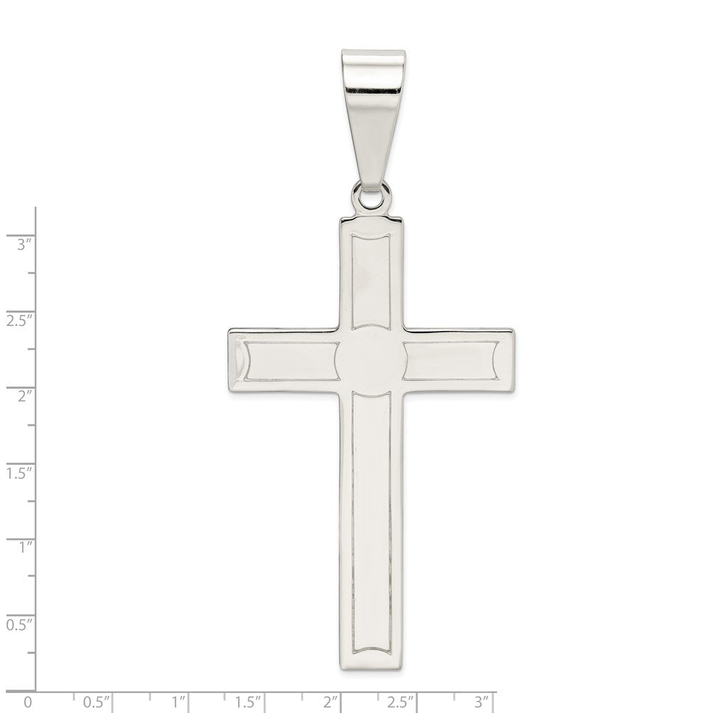 Sterlingsilber Poliert Kreuz Anhänger