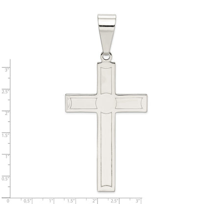 Sterlingsilber Poliert Kreuz Anhänger