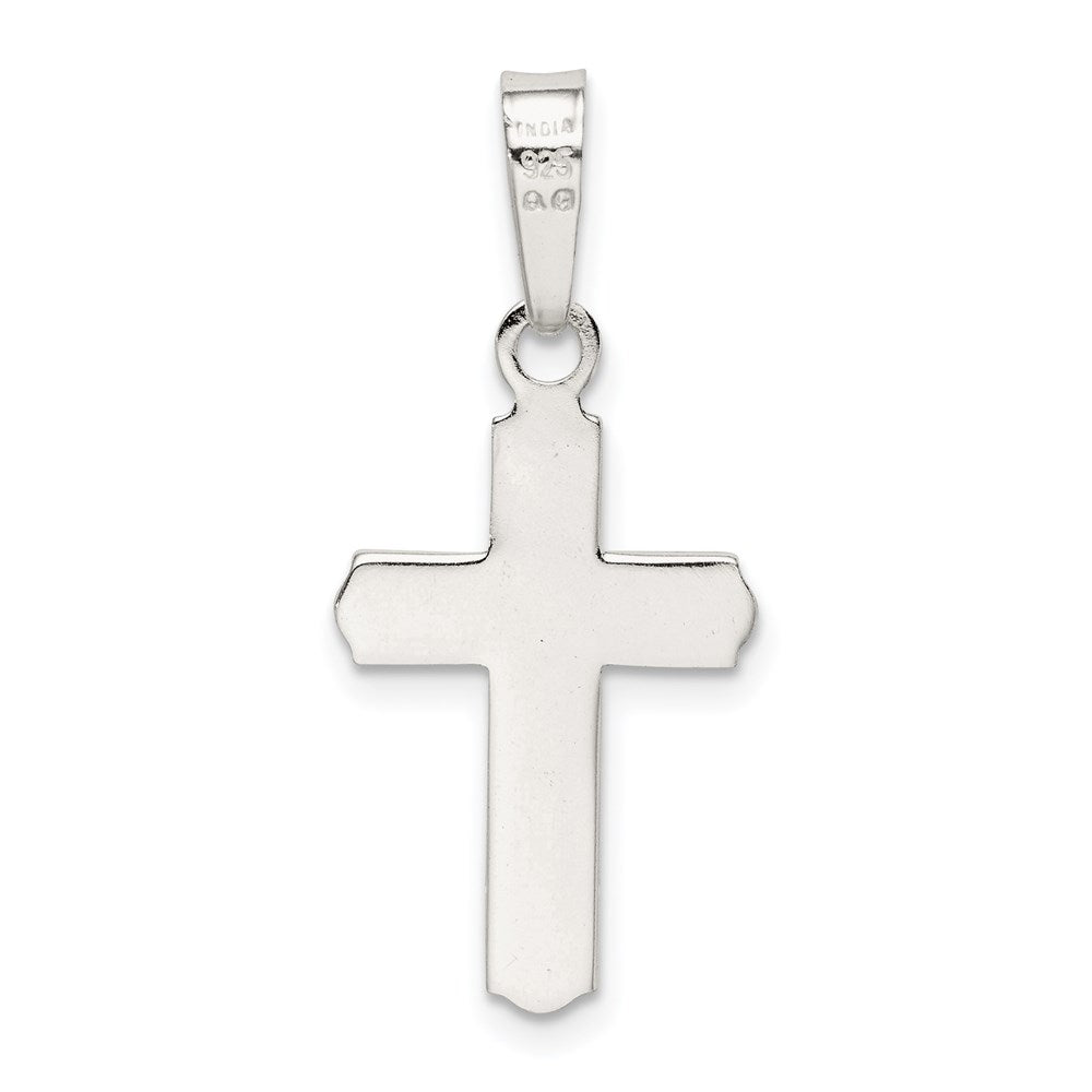 Sterlingsilber Poliert Kreuz Anhänger