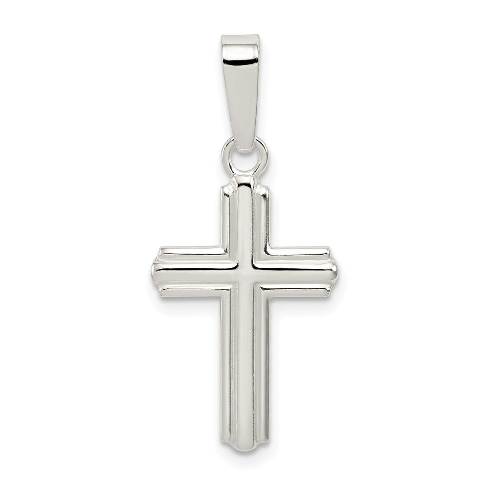 Sterlingsilber Poliert Kreuz Anhänger