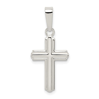 Sterlingsilber Poliert Kreuz Anhänger