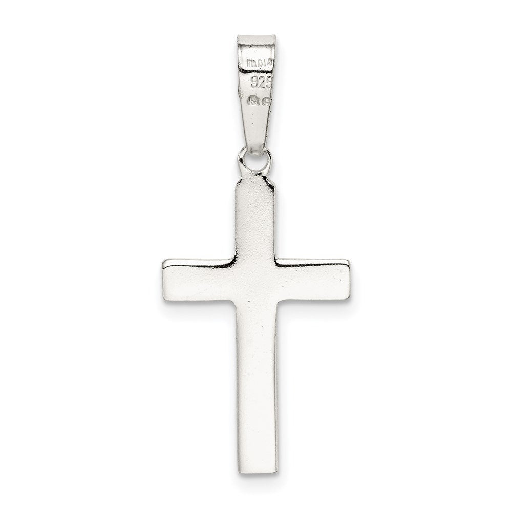 Sterlingsilber Poliert Kreuz Anhänger
