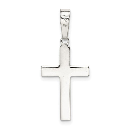 Sterlingsilber Poliert Kreuz Anhänger