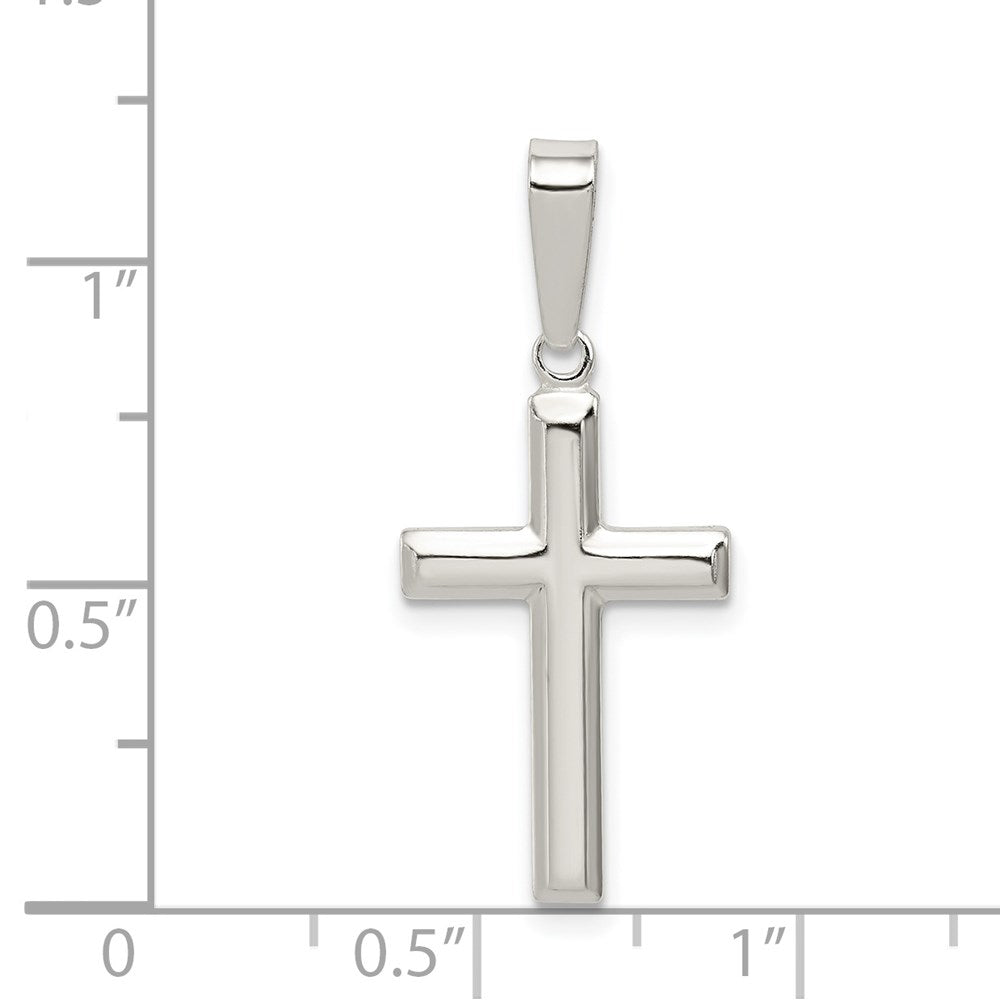 Sterlingsilber Poliert Kreuz Anhänger