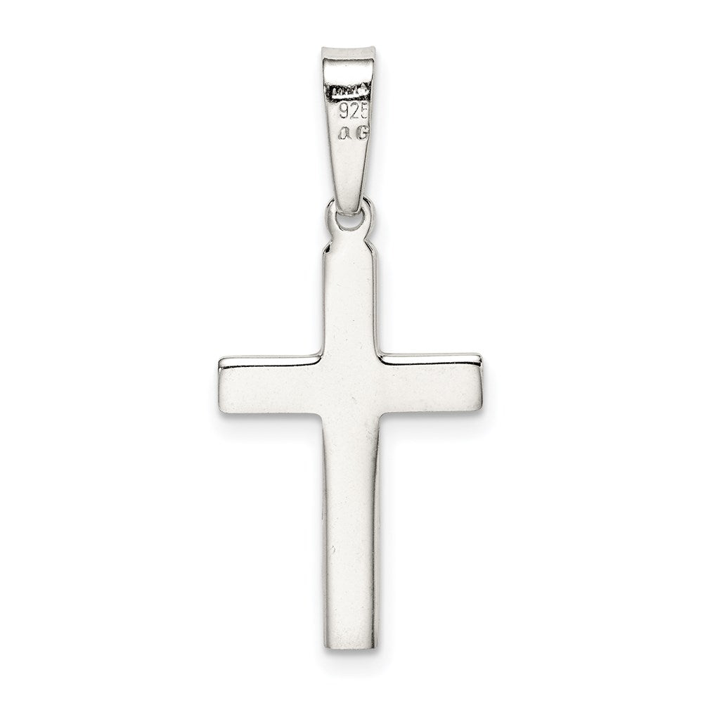 Sterlingsilber Poliert Kreuz Anhänger