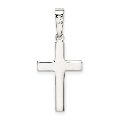 Sterlingsilber Poliert Kreuz Anhänger