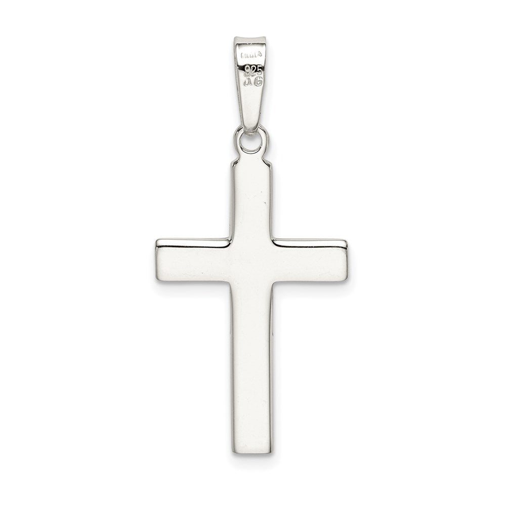 Sterlingsilber Poliert Kreuz Anhänger