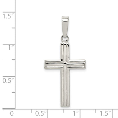 Sterlingsilber Poliert Kreuz Anhänger