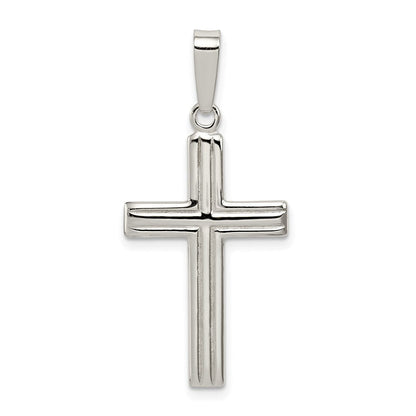 Sterlingsilber Poliert Kreuz Anhänger
