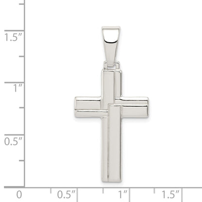 Sterlingsilber Poliert Kreuz Anhänger
