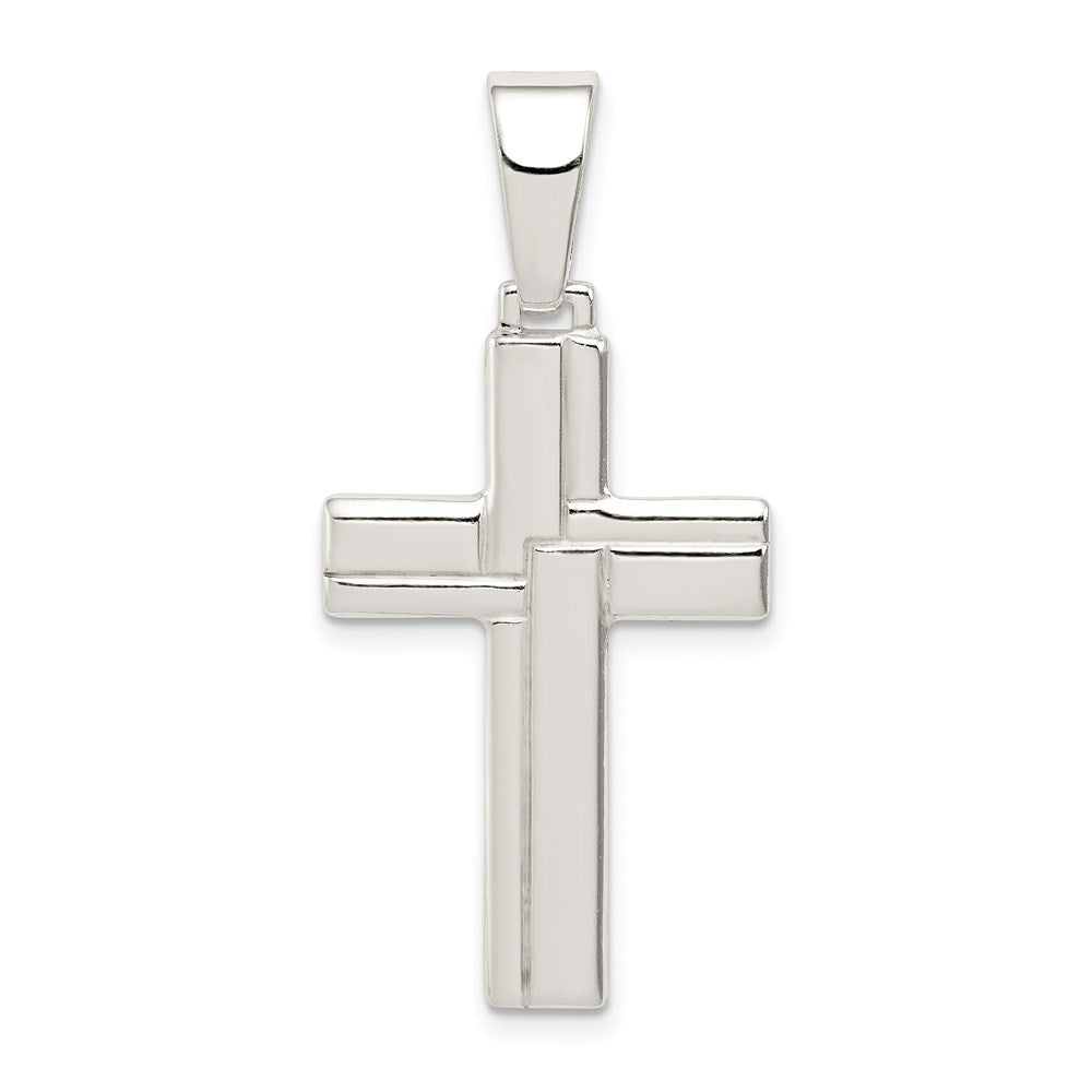 Sterlingsilber Poliert Kreuz Anhänger
