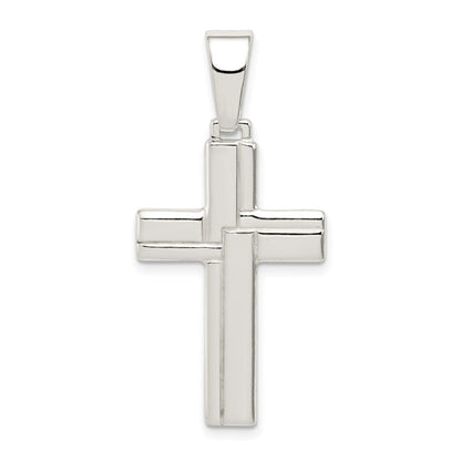 Sterlingsilber Poliert Kreuz Anhänger