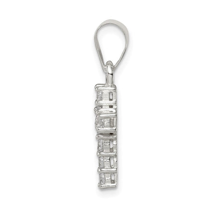 Sterlingsilber Zirkonia Kreuz Anhänger