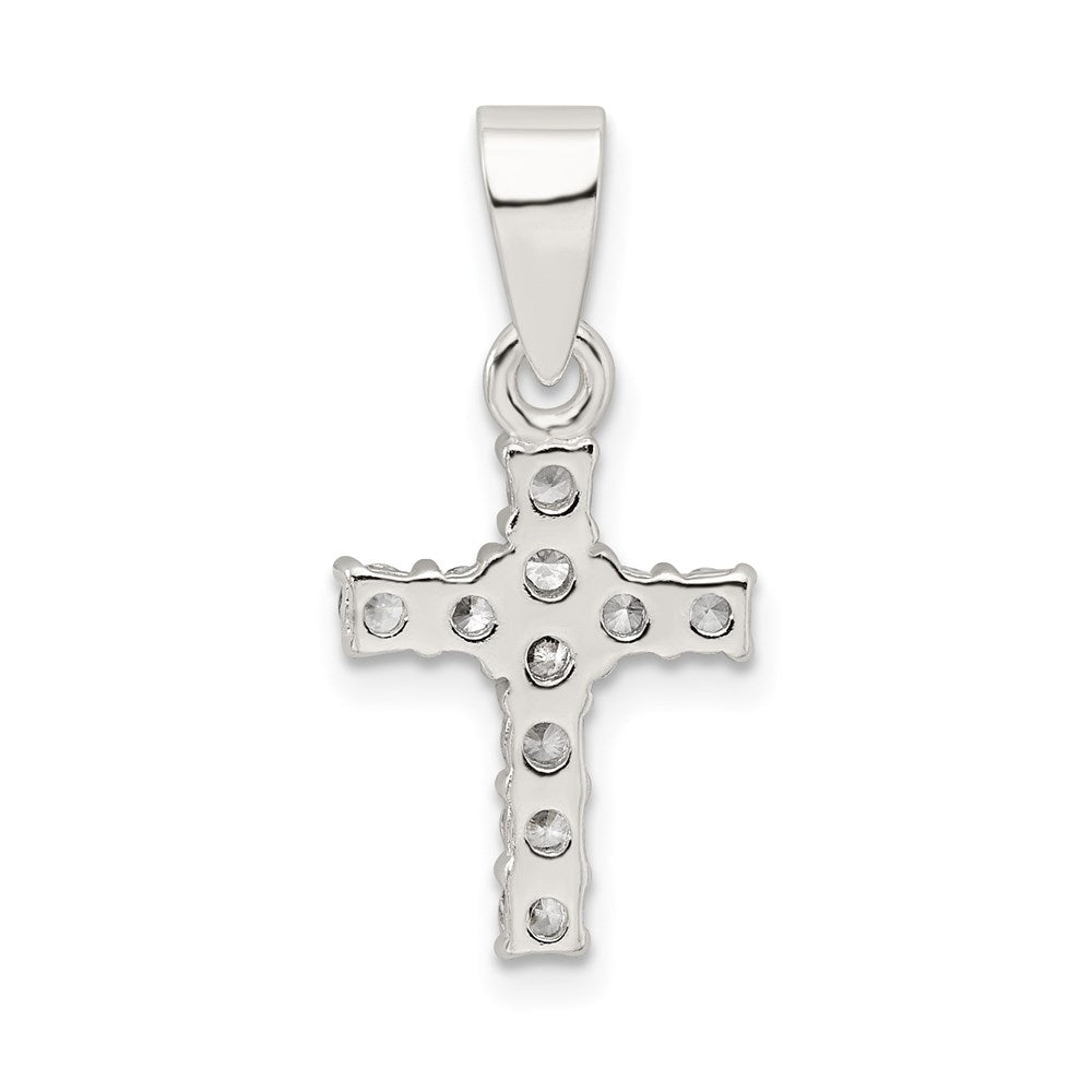 Sterlingsilber Zirkonia Kreuz Anhänger