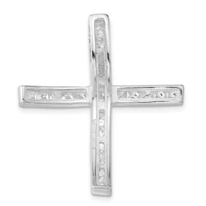 Sterlingsilber Zirkonia Kreuz Anhänger