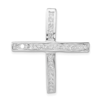 Sterlingsilber Zirkonia Kreuz Anhänger