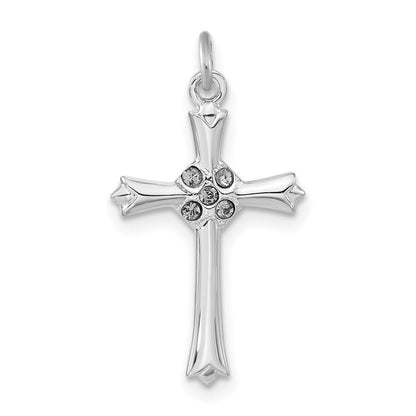 Sterlingsilber Zirkonia Kreuz Anhänger