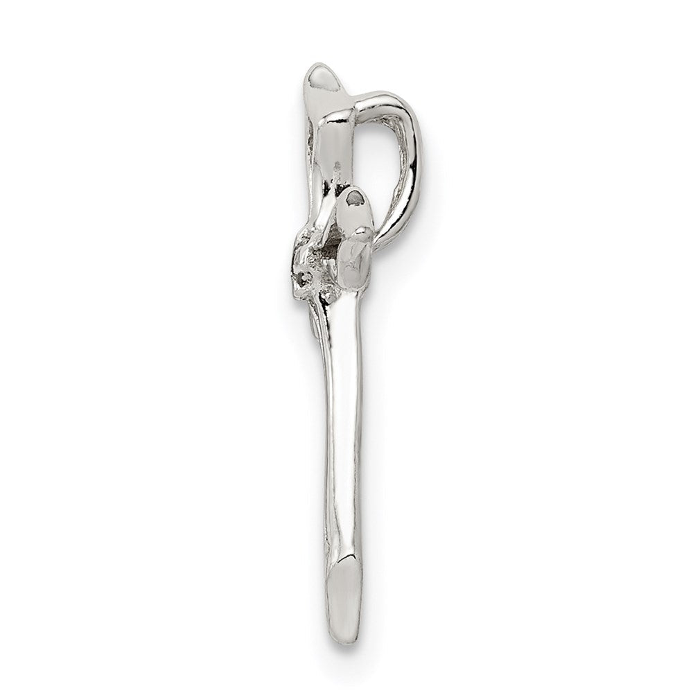 Sterlingsilber Zirkonia Kreuz Charm