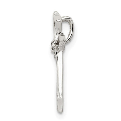 Sterlingsilber Zirkonia Kreuz Charm
