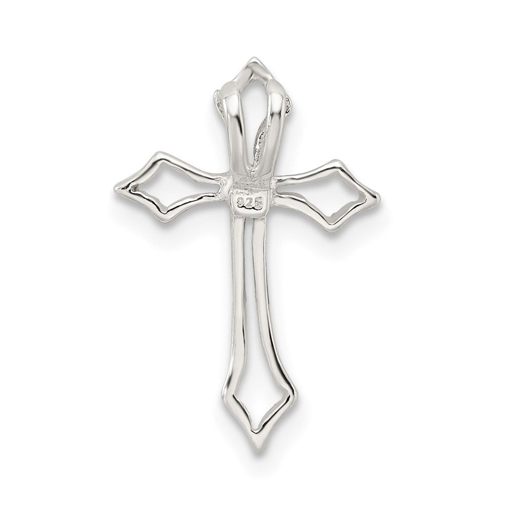 Sterlingsilber Zirkonia Kreuz Charm
