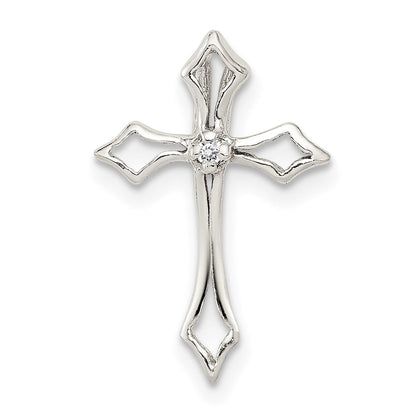 Sterlingsilber Zirkonia Kreuz Charm