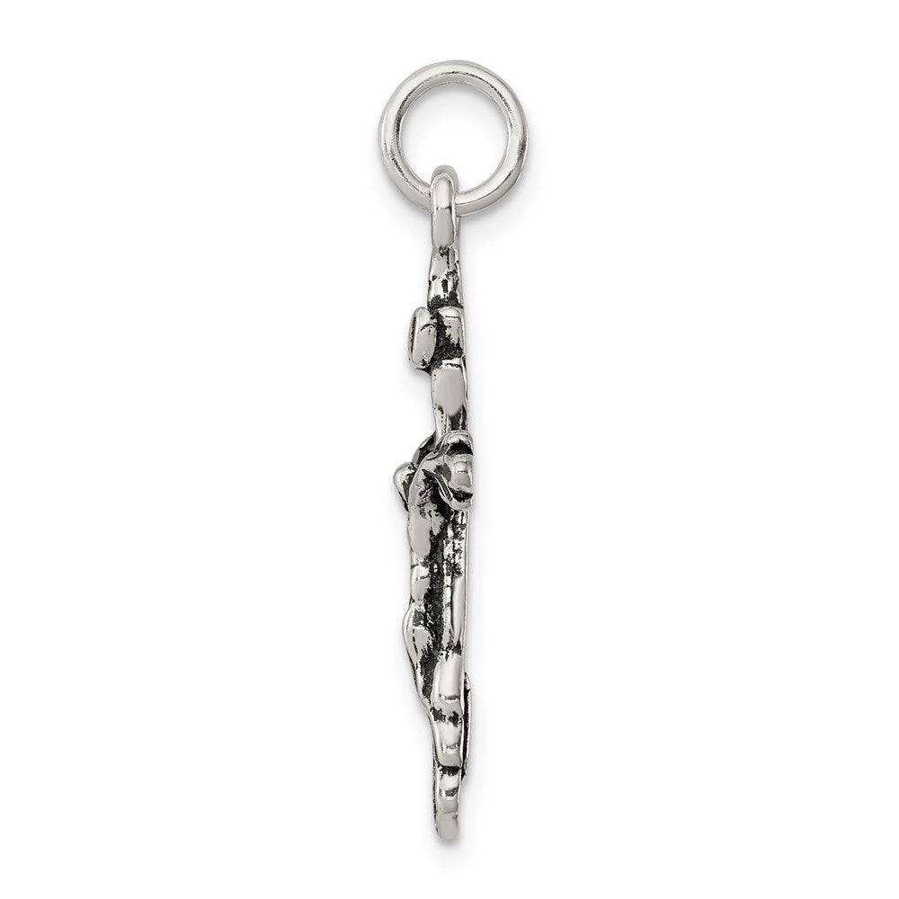 Sterlingsilber Antikisiert Kruzifix Charm