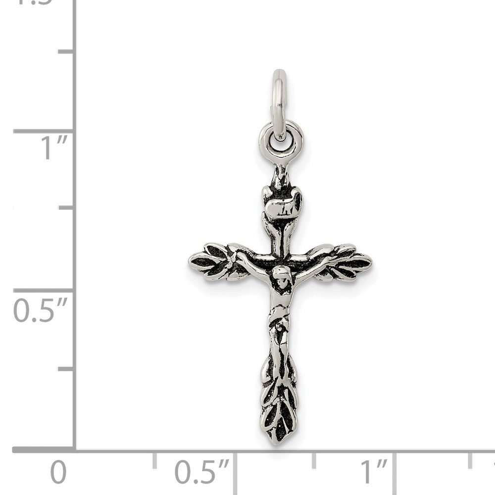 Sterlingsilber Antikisiert Kruzifix Charm
