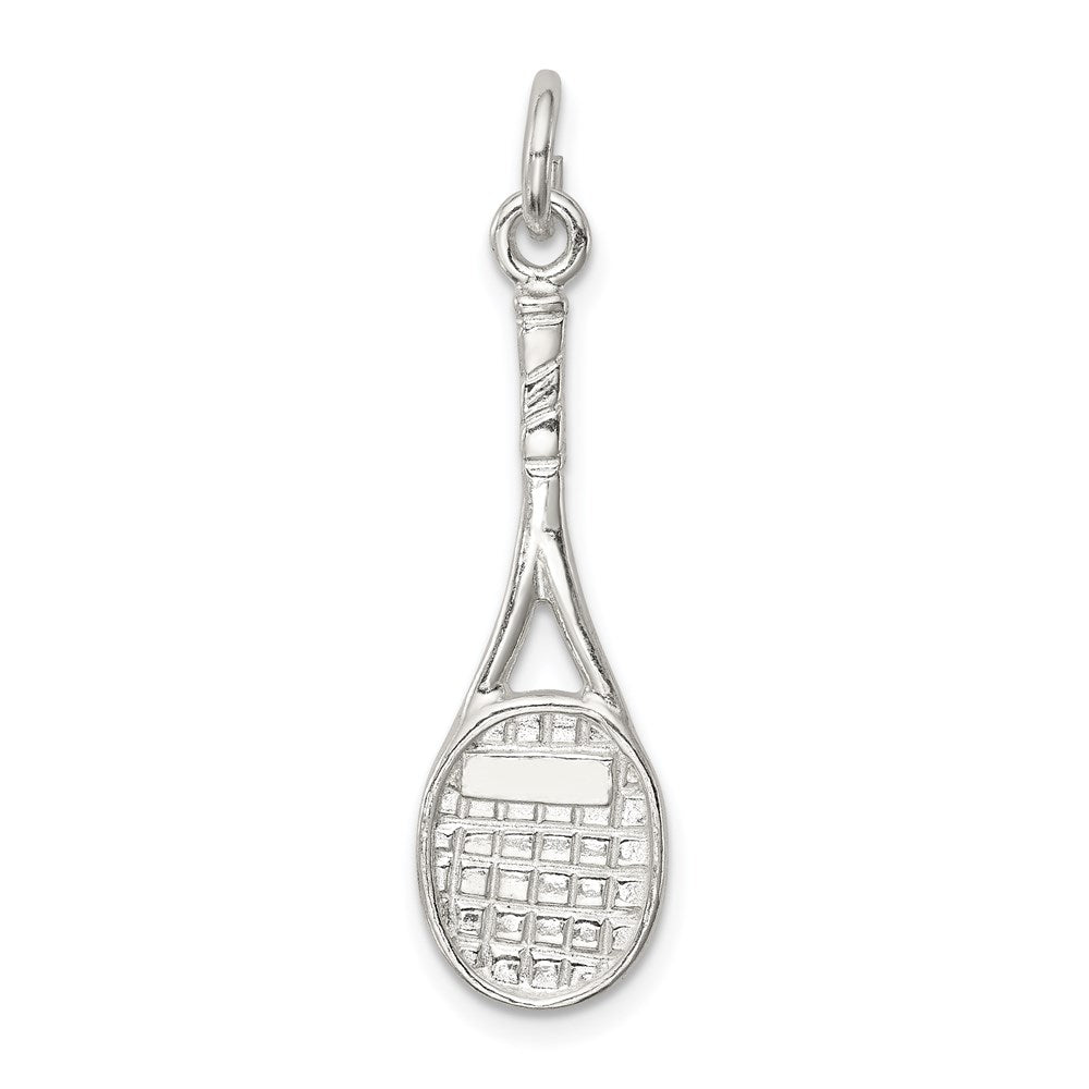 Sterlingsilber Tennis Schläger Charm