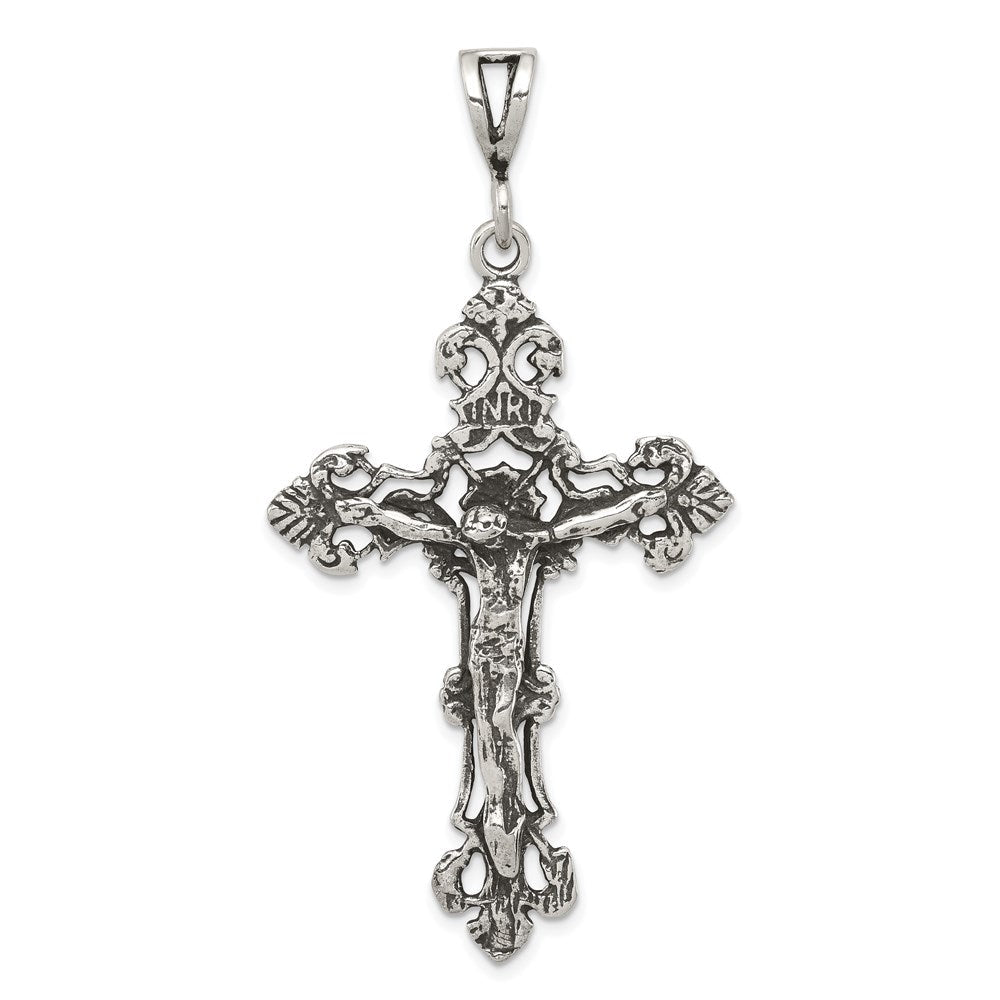 Sterlingsilber Antikisiert Kruzifix Charm