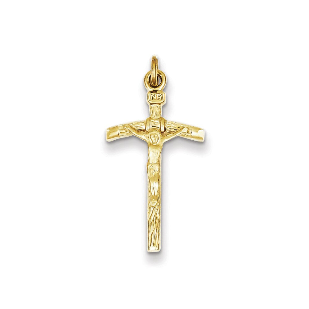 Sterlingsilber Vermeil Pope Kruzifix Anhänger