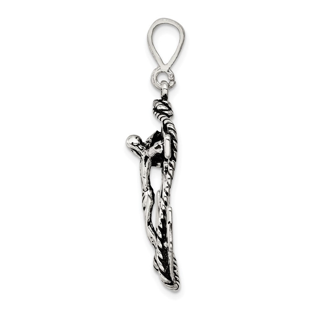 Sterlingsilber Antikisiert Marine Kruzifix Charm