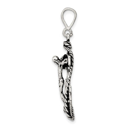 Sterlingsilber Antikisiert Marine Kruzifix Charm