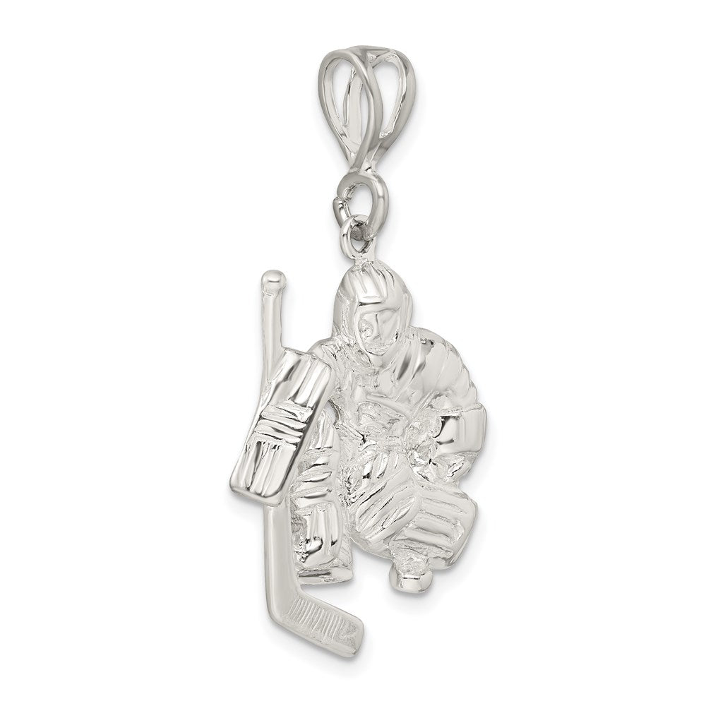 Sterlingsilber Hockey Goalie Charm